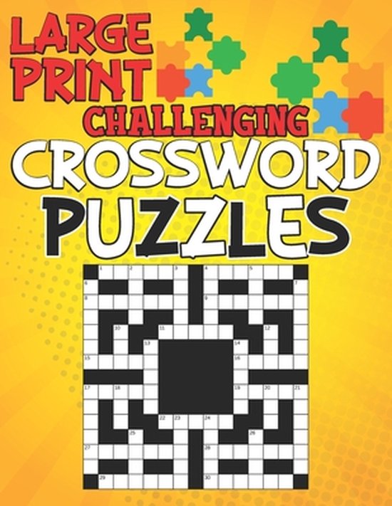 Large print challenging crossword puzzles crossword puzzle books easy crossword bol
