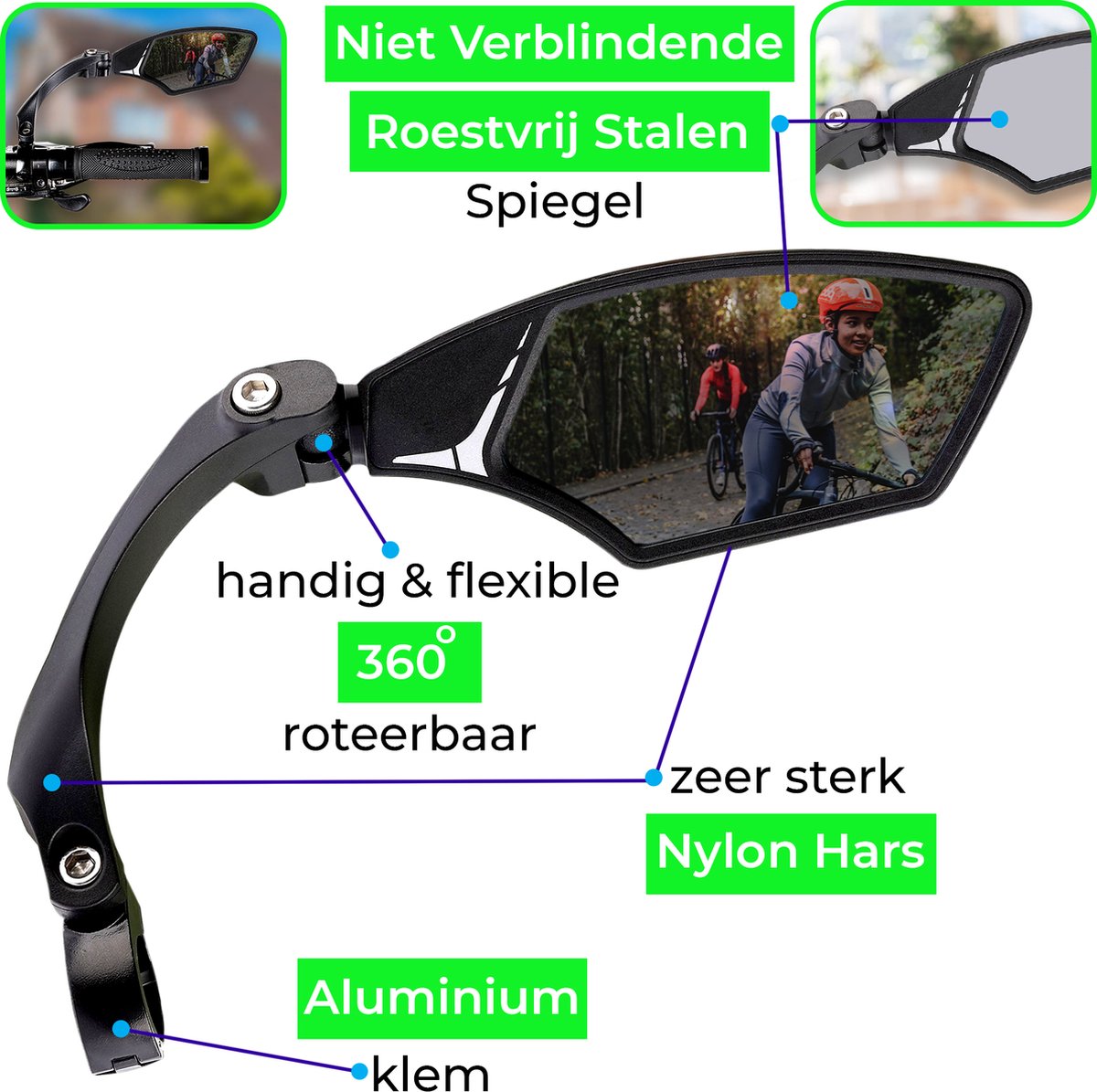 Binnenspiegel met zuignap | - Binnenspiegel Binnenspiegel met zuignap | - Binnenspiegel