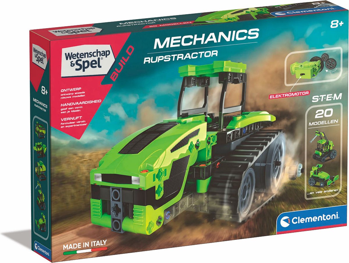 Clementoni Wetenschap AND Spel Mechanica - Crawler Tractor