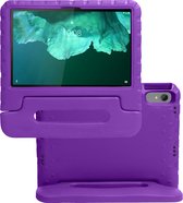 Hoesje Geschikt voor Lenovo Tab P11 Hoesje Kinderhoes Shockproof Hoes Kids Case - Paars