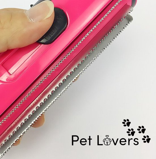 Pet Lovers - Haarverwijderaar voor huisdieren - Hondenborstel - Huisdierhaar verwijderaar - Kattenhaar verwijderaar - hondenborstel langharig en kortharig - Hondenkam