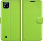 Realme C11 (2020) Hoesje - Mobigear - Classic Serie - Kunstlederen Bookcase - Groen - Hoesje Geschikt Voor Realme C11 (2020)