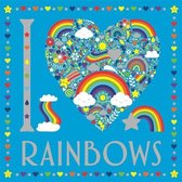 I Heart Pocket Colouring- I Heart Rainbows