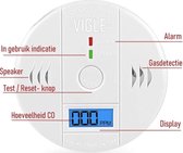 Koolmonoxide gas melder - veiligheid - alarm - waarschuwingssysteem - koolmonoxide vergiftiging - Voor extra veiligheid thuis