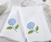 V Table Napkins Blue Hortensia 100% katoen