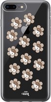 iPhone 7/8 Plus - YinYang Flowers Nude - iPhone Transparant Case
