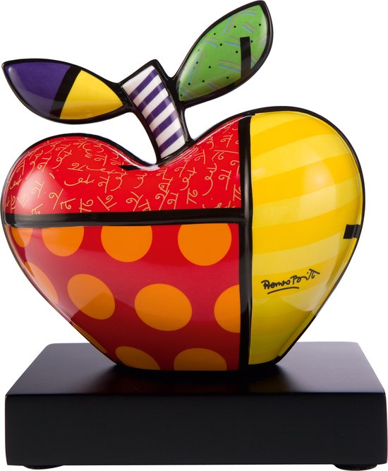 Goebel - Romero Britto | Decoratief beeld / figuur Big Apple 17 | Porselein - Pop Art - 17cm