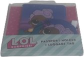 Paspoort houder - Bagage Label - Multicolor - Reizen - Koffer - Vliegen - Rond