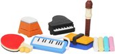 Iwako puzzel gummen schoolspullen set - 10-delig