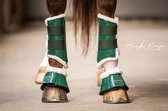HB Showtime Crown Dressuur Beenbeschermers - maat M - forest green