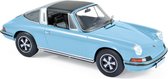 1973 Porsche 911 S Targa (Lichtblauw) (22 cm) 1/18 Norev {Modelauto - Schaalmodel - Miniatuurauto - Model auto}