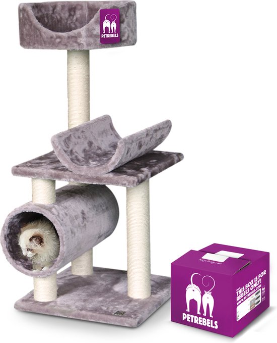 Petrebels Portland 92 krabpaal - Cappuccino - 40 x 40 x 92 cm - 8,7 kg