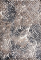 Magic Floor - Tapijt - Woonkamer - Vloerkleed Gabardin 12549 - Grijs - Polyester - (230x160cm)