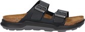 Birkenstock Arizona Heren Slippers Black Regular-fit | Zwart | Nubuck | Maat 46