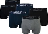 6-Pack - O'Neill - Heren Boxershorts - Maat L - Zwart - Grijs - Navy