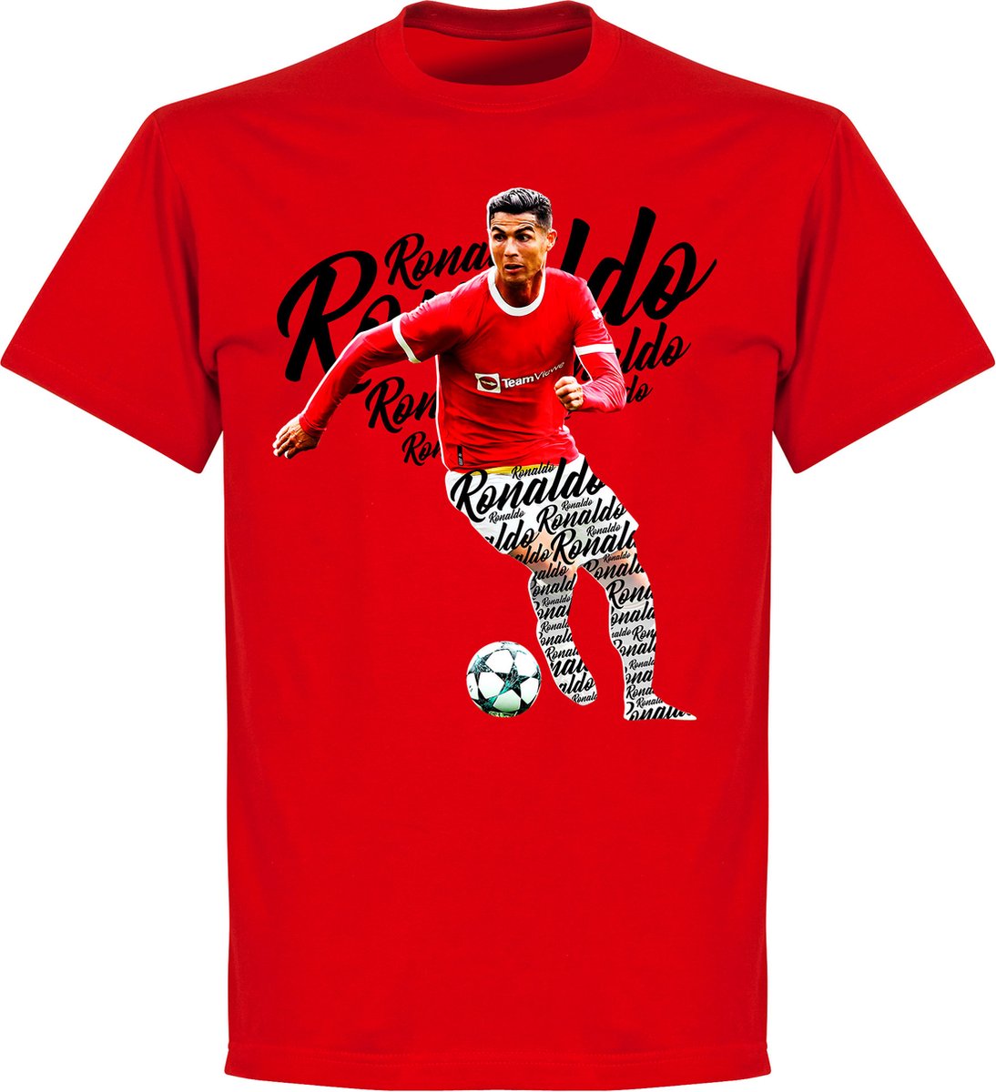 1094x1200.jpg Ronaldo Script T-Shirt - Rood - Kinderen - 128 - Afbeelding 1