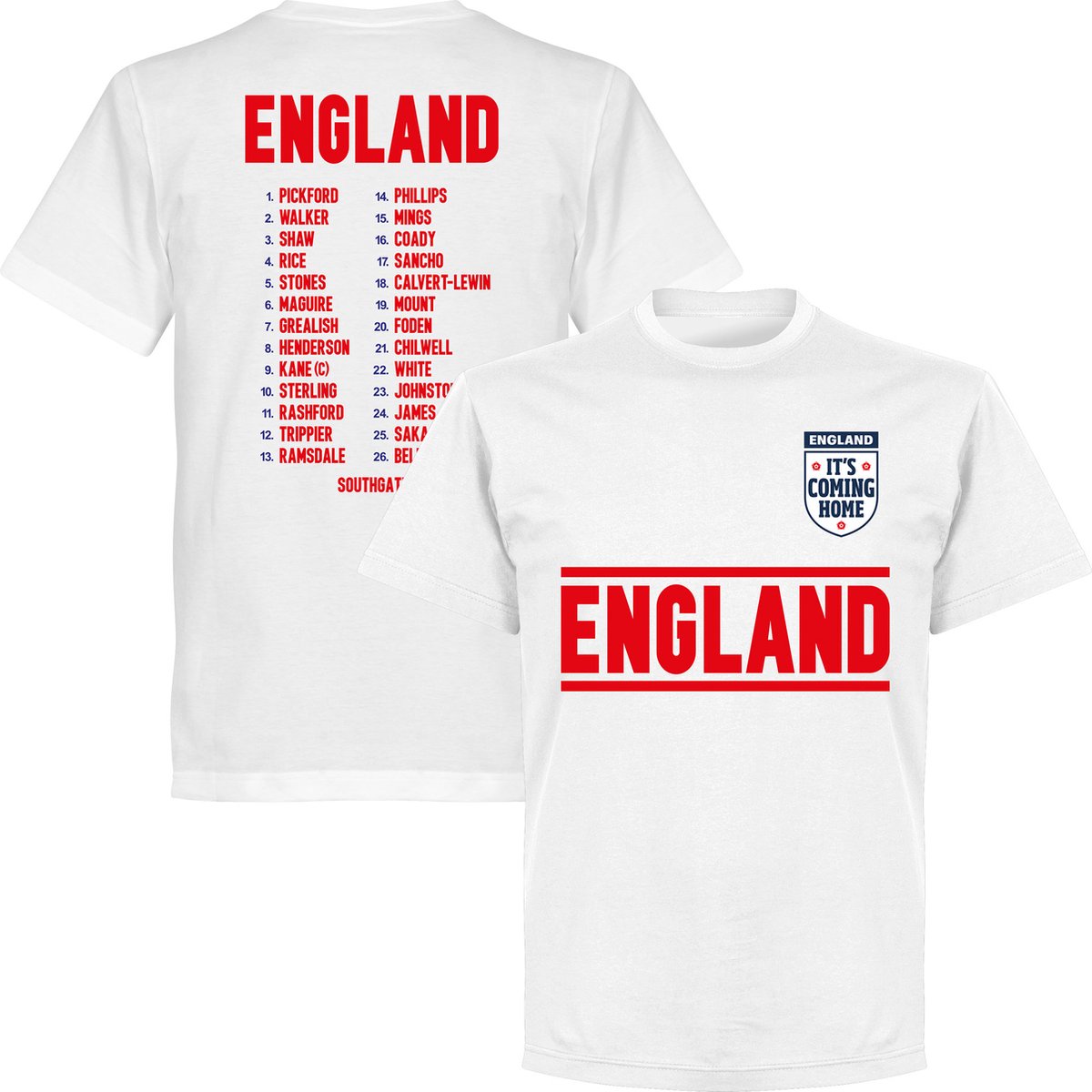 1200x1200.jpg Engeland EK 2021 Selectie T-Shirt - Wit - M - Afbeelding 1