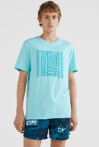 O'Neill T-Shirt Men SWELL Aqua Spalsh S - Aqua Spalsh 100% Katoen Round Neck