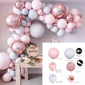 Ballonnenboog - Roze goud ballonnen - Ballonnenpakket