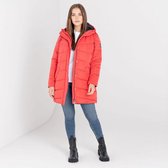 De Dare2B Reputable jas - lang model - dames - waterdicht - gewatteerd - rood