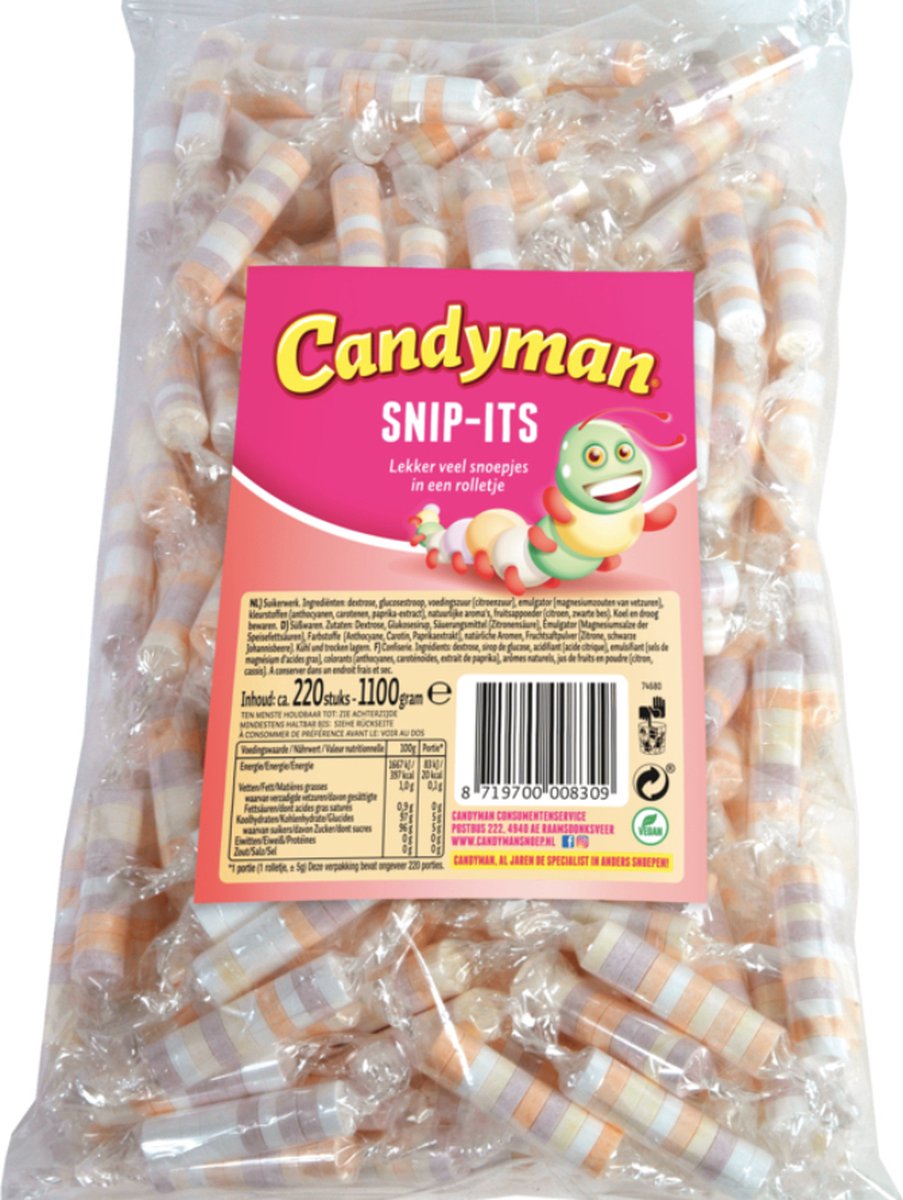 Candyman snipits snoep - 245 stuks