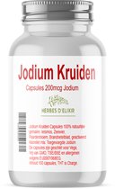 Herbes D'elixir - Jodium capsules - 50 capsules - 200mcg Jodium - Veganistische capsules