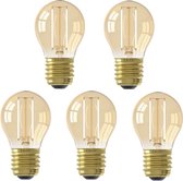 5 stuks Calex LED Kogellamp E27 2W 136lm 2100K Goud Niet dimbaar P45