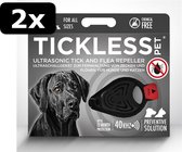 2x - TICKLESS HOND/KAT ZWART