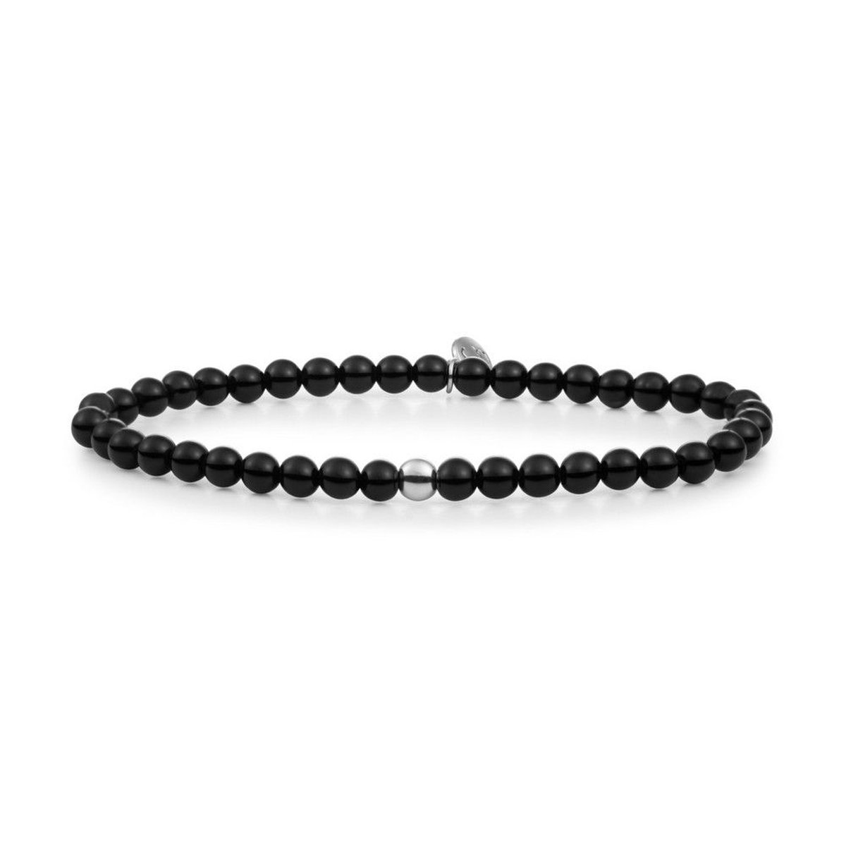 Sparkling Jewels Armband Onyx Saturn small - SB-GEM07-ADD-4MM