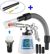 2 in 1 - Waterpistool voor auto - Met slang - Hogedruk - Autowasmachine - Reinigingsschuimpistool - Stofzuiger - 5D-autofilm toevoegen