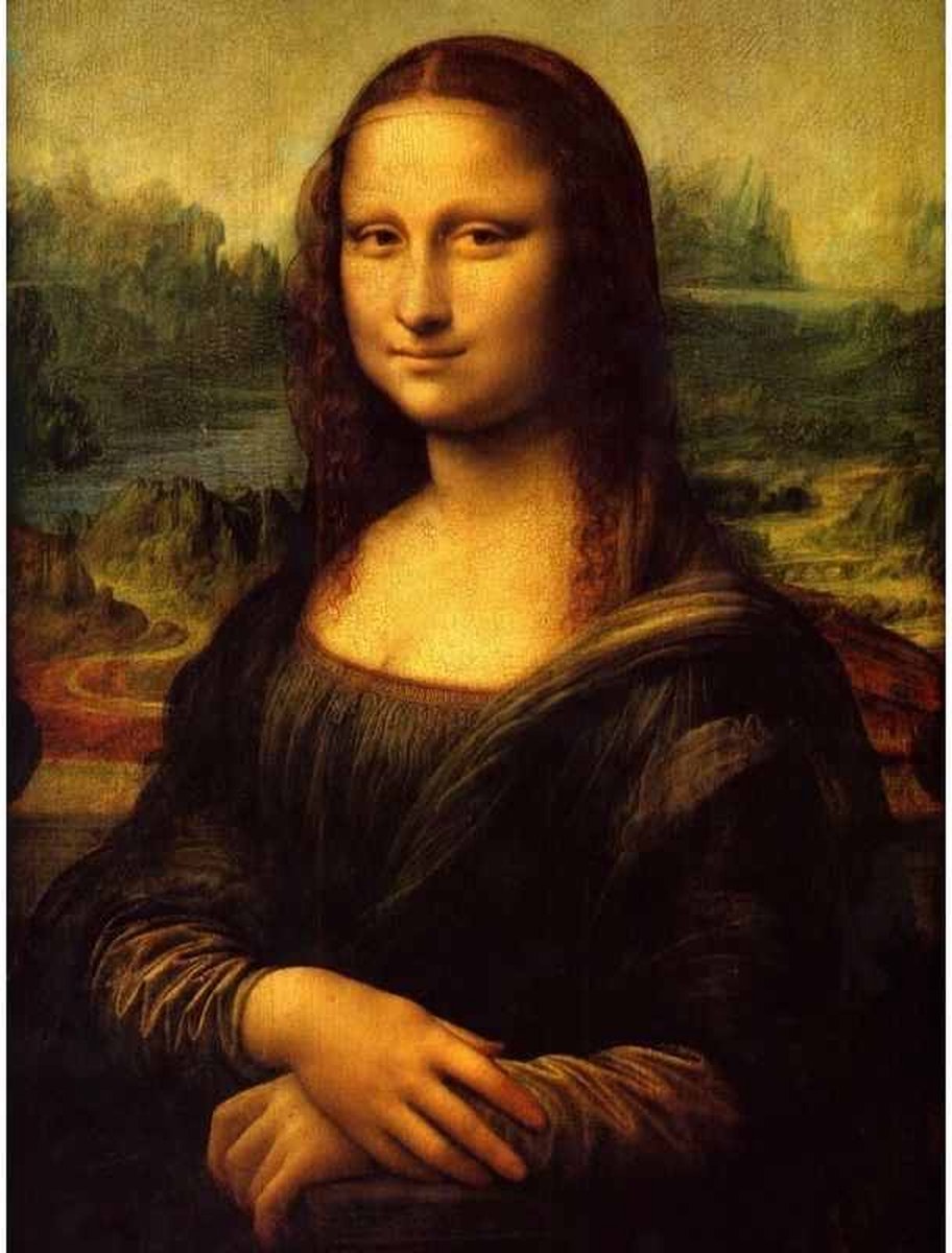 Diamond painting - Mona Lisa van Leonardo da Vinci - Oude meesters - Geproduceerd in Nederland - 60 x 90 cm - canvas materiaal - vierkante steentjes - Binnen 2-3 werkdagen in huis
