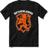 Nederland - Oranje - T-Shirt Heren / Dames  - Nederland / Holland / Koningsdag Souvenirs Cadeau Shirt - grappige Spreuken, Zinnen en Teksten. Maat M