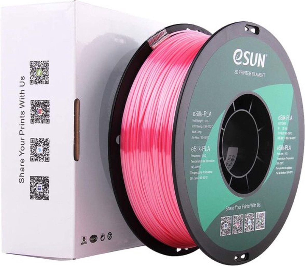 eSun Roze eSilk-PLA filament – 1,75mm – 1kg