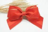 Grosgrain large haarstrik - Kleur Rood - Haarstrik  - Glitter haarstrik – Babyshower - Bows and Flowers