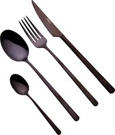 Jay Hill Bestekset Linear - Zwart - 16-Delig