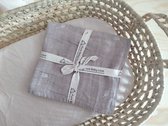 Pure Baby Love - luxe swaddle / hydrofiele doek L - 80x80 - taupe dandelion