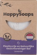 HappySoaps Gezichtsreiniger Bar & Make-up Remover - Lavendel - Veelzijdig en Perfect Voor de Gevoelige Huid - 100% Plasticvrij, Vegan & Natuurlijk  - 70gr