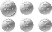 GP Batterij CR 2430 - Knoopcel - Lithium - 3Volt - 6 STUK(S)