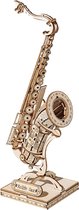 Robotime 3D Houten Puzzel Muziekinstrument Saxophone, TG309, 8,5x7x23cm - 6946785116793