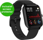 Zoluko Smartwatch voor Mannen & Vrouwen - Sporthorloge met Fitness Tracker – Stappenteller Horloge – Fitness Watch - Smartwatch Android – Smartwatch iOS – Zwart