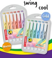 STABILO swing cool 2 etuis (6 warme kleuren + 6 koude kleuren)