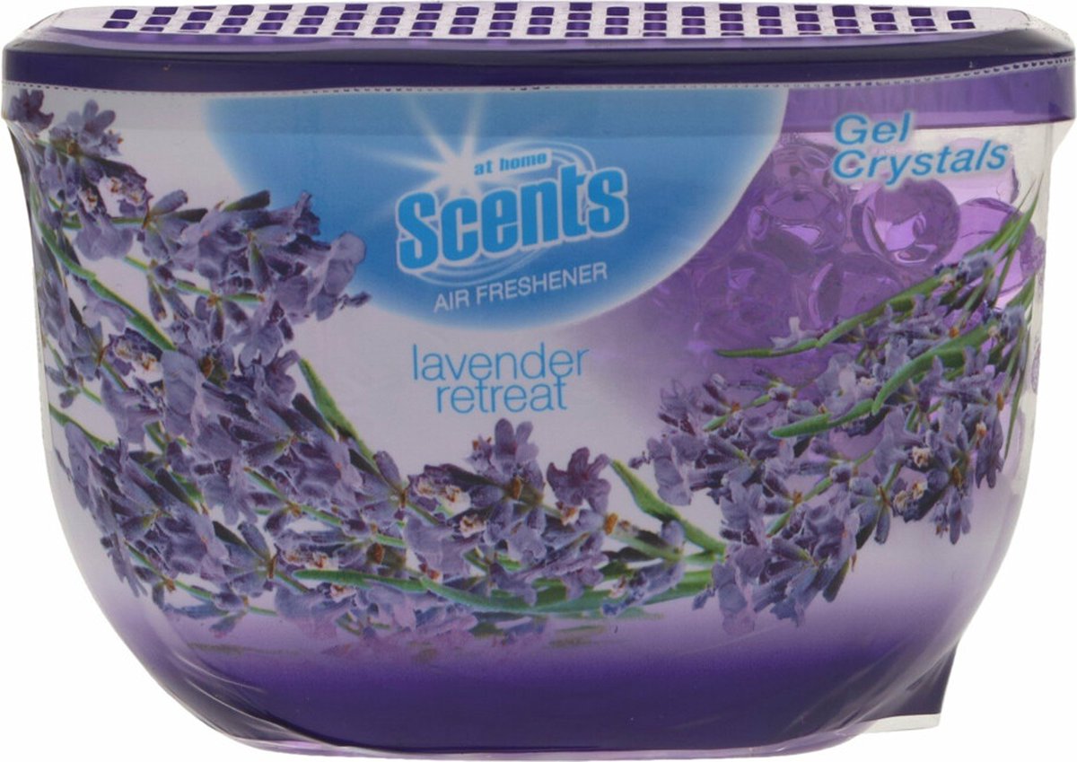3x At Home Luchtverfrisser Gel Kristallen Lavender Retreat 150 gr
