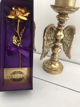 24k golden Roos Kerstmis| Bloemen |Verjaardagscadeau| Moederdag | Liefde | Goud| Valentijnscadeau | Inclusief Giftbox