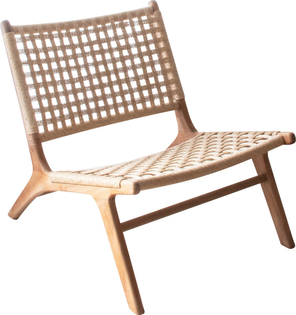 DKS Lounge stoel Puppis teak + viro wicker 66*105*74 cm