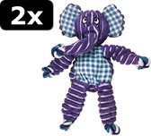 2x KONG FLOPPY KNOTS ELEPHANT 36CM