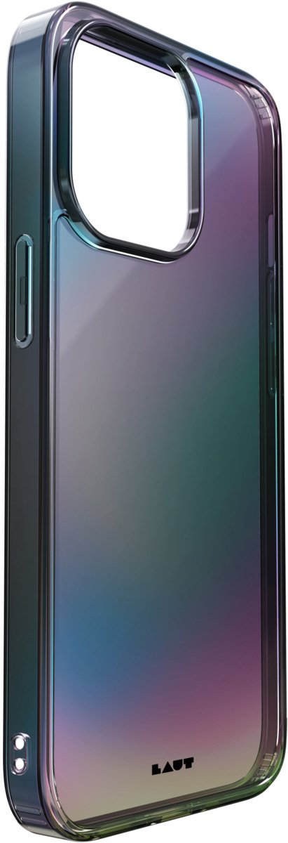 Laut Holo hoesje geschikt voor iPhone 13 Pro - donker transparant iriserend