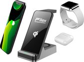 Filex - 3 in 1 Wireless Quick Charger - Zwart