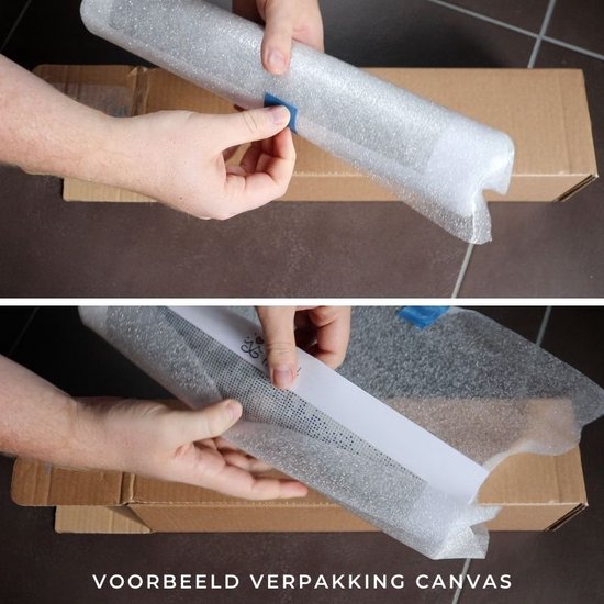 Peinture au Diamond - Coucher de soleil derrière la porte - Fabriqué aux Pays- Nederland - 30 x 40 cm - matériel de toile - pierres carrées - Livré sous 2-3 jours ouvrables