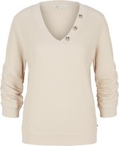 Tom Tailor Trui Pullover Met Knoopdetail 1030214xx71 10336 Dames Maat - XS