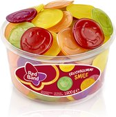 Red Band Winegum Smiles 1 pot à 100 stuks - Zacht snoep - Winegums met fruitsmaak